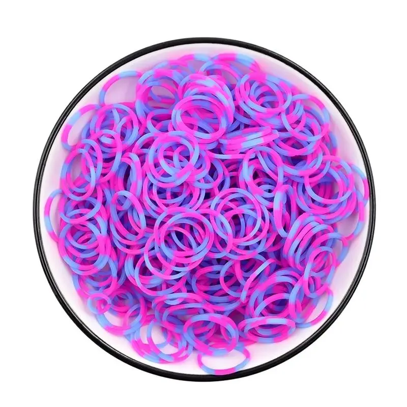 Loom Rubber Bands Bracelet Kids Hair Rainbow Rubber Loom Bands Woven Bracelet DIY Craft Toys Christmas Gift