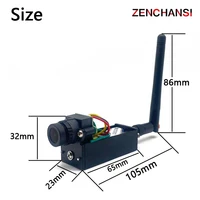 5.8G 48CH 100/200/400/1000mW Adjustable VTX Transmitter and CMOS 1000TVL FPV Camera with largest Heat Sink for RC Plane RC Boat 2