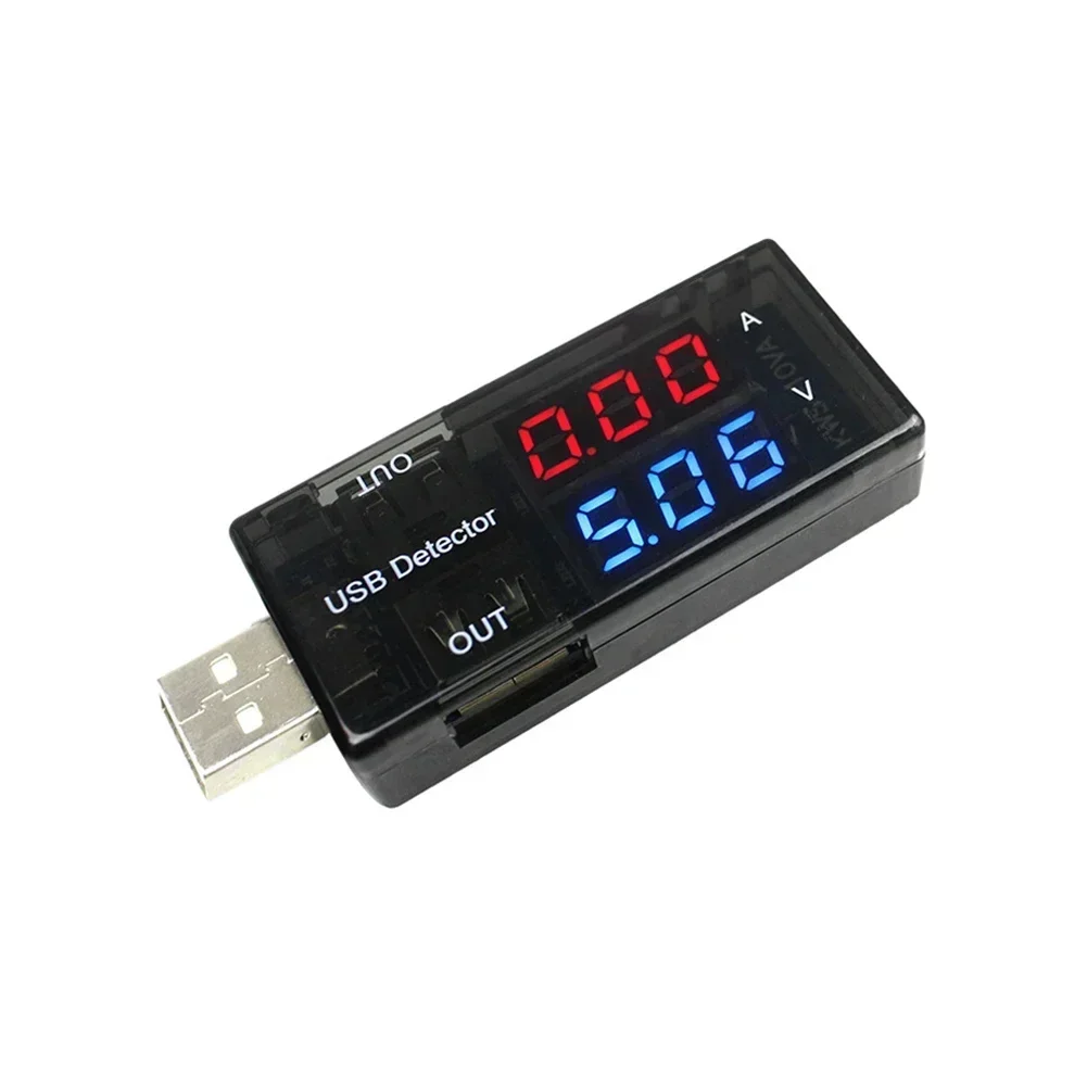 KWS 10VA USB Voltage Current Tester Digital Voltmeter Ammeter Meter Dual Meter Double Table Display Electrical Tools