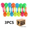 3pcs Bird Toys Parrot Rattle Bell Sand Hammer Maracas Bird Bite Wisdom Interactive Training Toy Pet Bird Toys Color Random 6