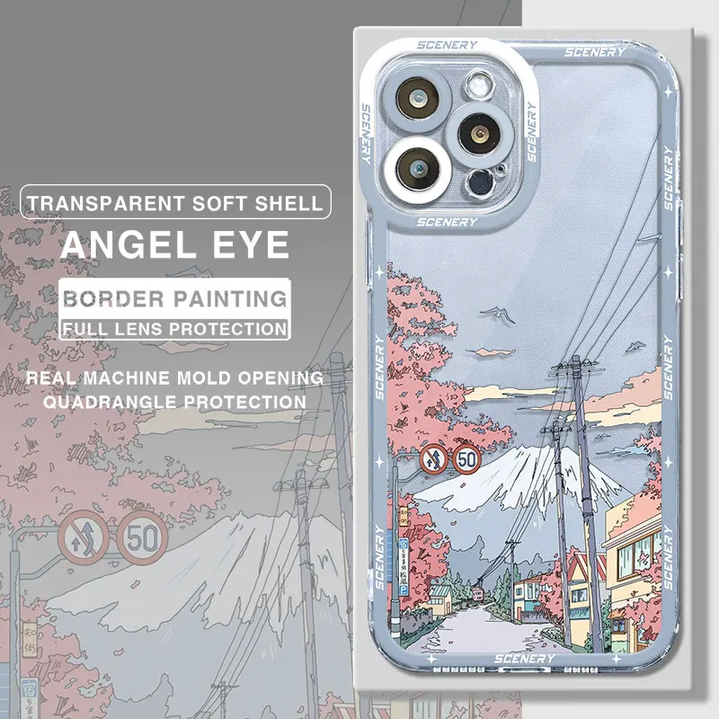 Aesthetic Scenery Clear Soft Phone Case