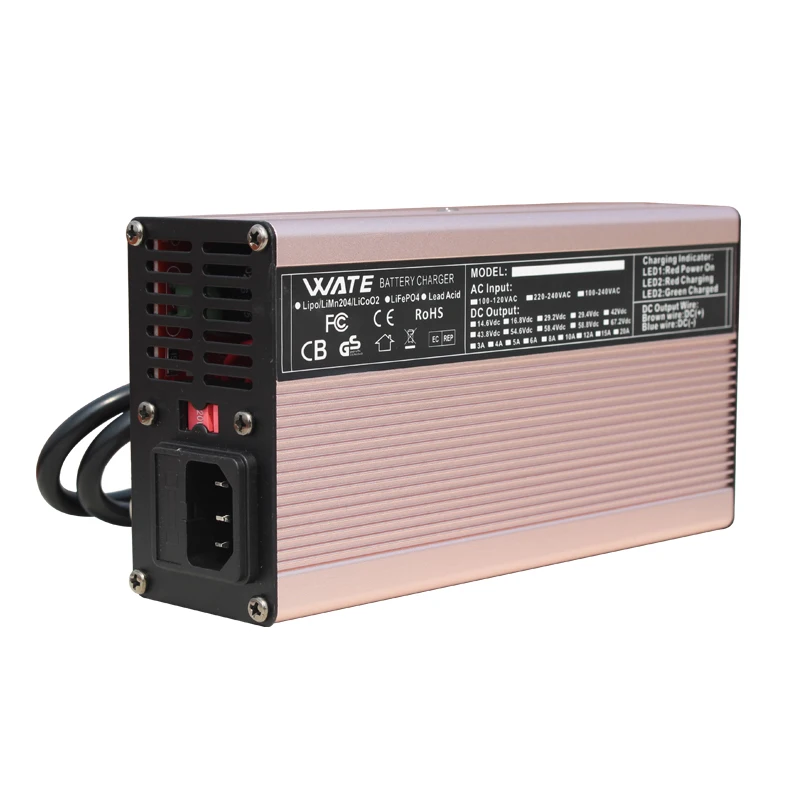54.6v 5a 배터리 충전기 자전거 48 v 리튬 48 볼트 리튬 이온 54.6v 5A 스마트 지능형 10Ah 15Ah 48 v 20ah 배터리 충전기 13s