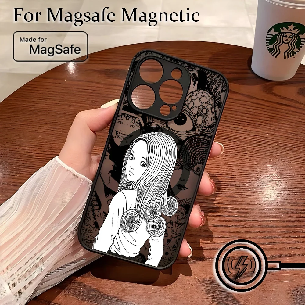 Junji Ito Horror Matte Magnetic Phone Case - Hot Comics Design