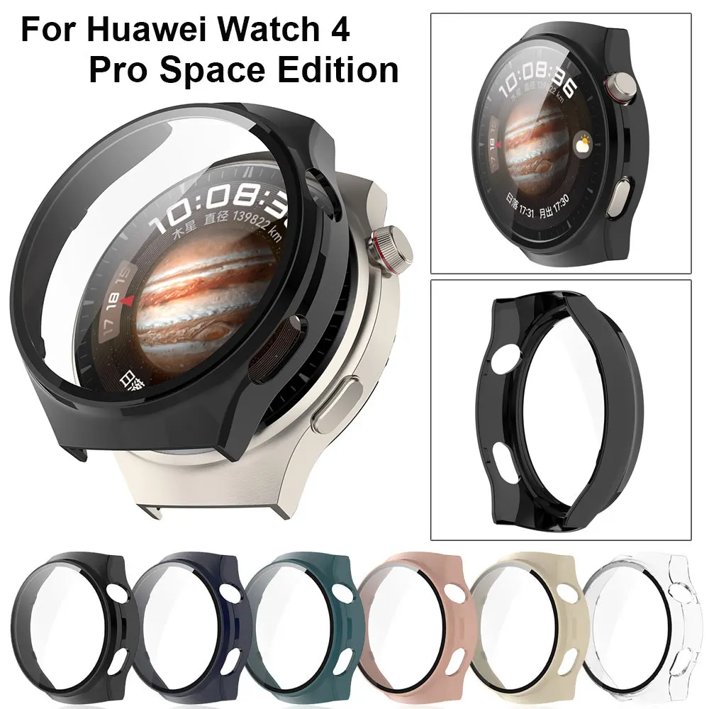Shockproof Full Screen Protective Case with Tempered Film for Huawei Watch4 Pro Space Edition
