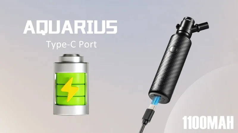 Anix Aquarius elektronische Zigarette Kits Wachs Vapor izer Stift 1100mah Batterie Magnet Anschluss dritten Gang variable Spannung Vape Kit_S5bbe7e2baf2748c0a7ec3a08ba98380eq