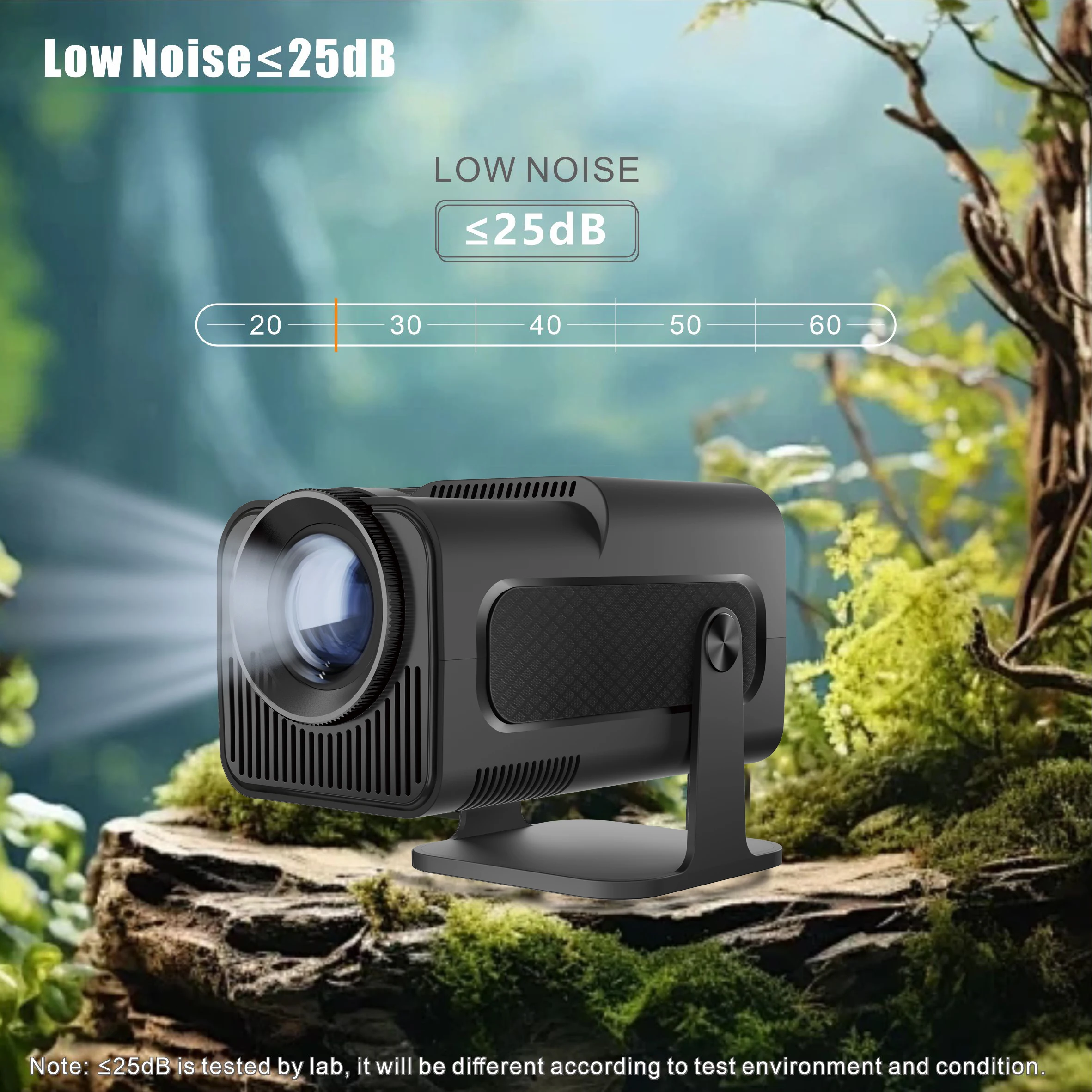 HY320 mini Smart Projector 4K Android 11.0 Dual Wifi6 Allwinner H713 320ANSI BT5.0 720P 1280*720P Home Cinema Outdoor Projetor