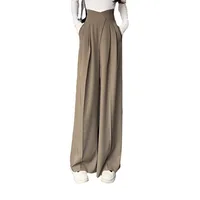 Draping Wide-Leg Suit Pants Women's Spring and Autumn New High Waist Straight Bud-Shaped Pants Small Casual Mop Pants - Image 5