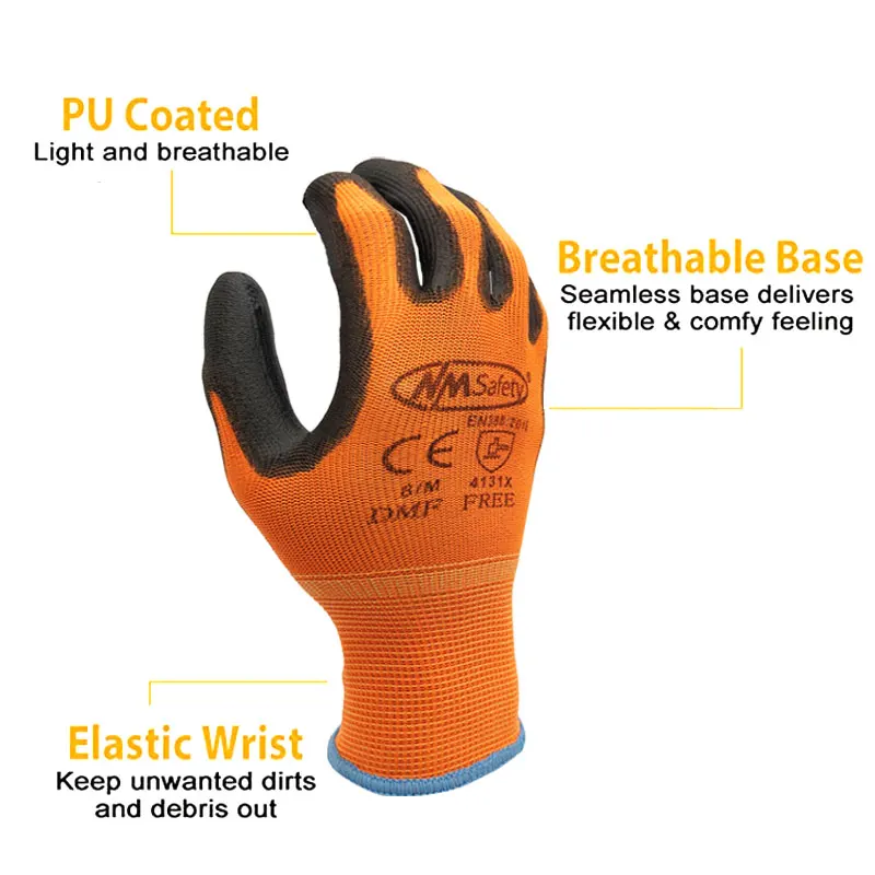 Protective Work Gloves 12 Pairs For Woman