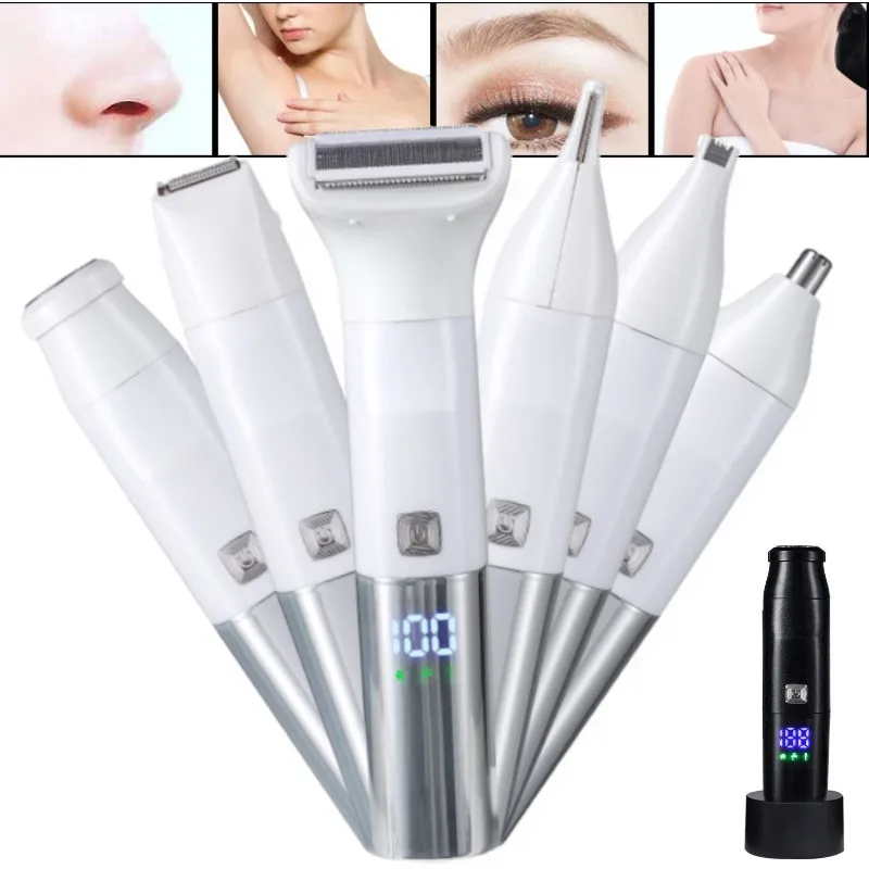 Professional6in1USBrechargeablefacialepilatorforwomeneyebrowdevicefaceepilator
