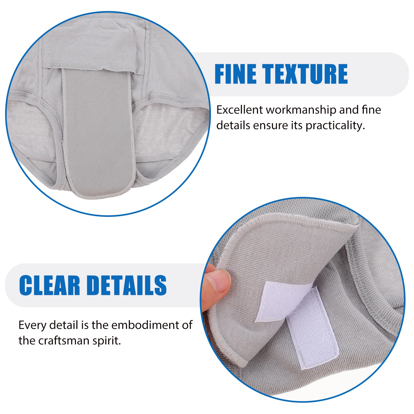 Panties Elderly Incontinence Diapers Reusable Adult Nappy Cloth Men and Women Grey Urinal 5