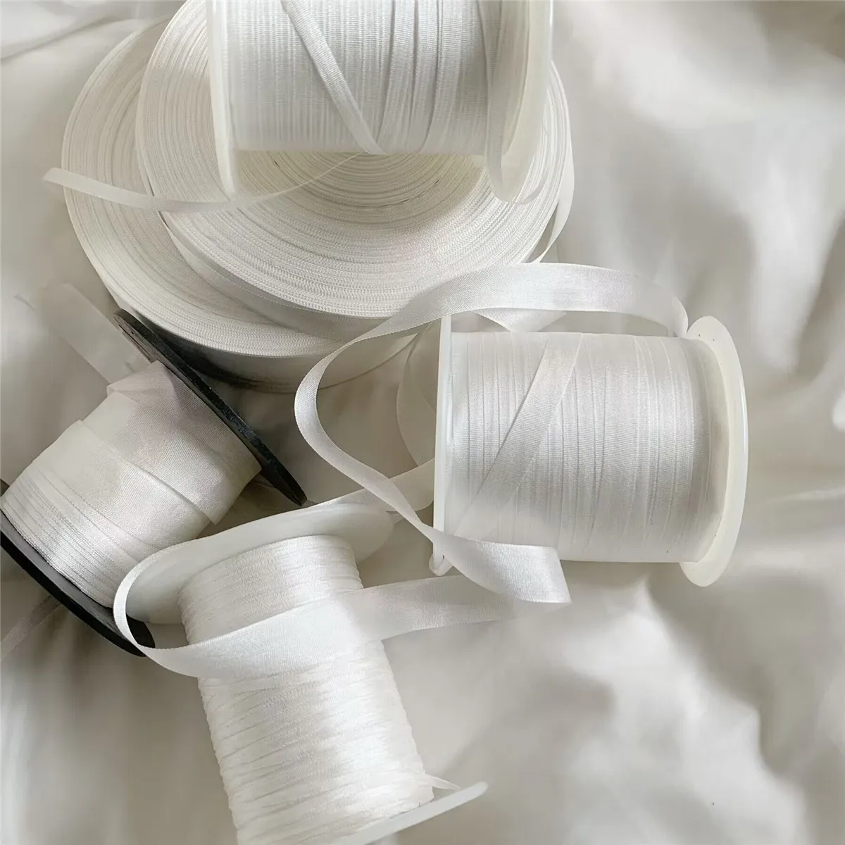 Satin Ribbons Ribbon Decoration Ribbon Supplies 2mm Silk Embroidery Ribbon