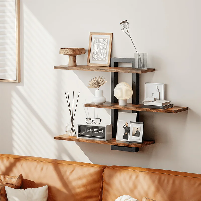 Modern Matte Black Floating Shelf 1