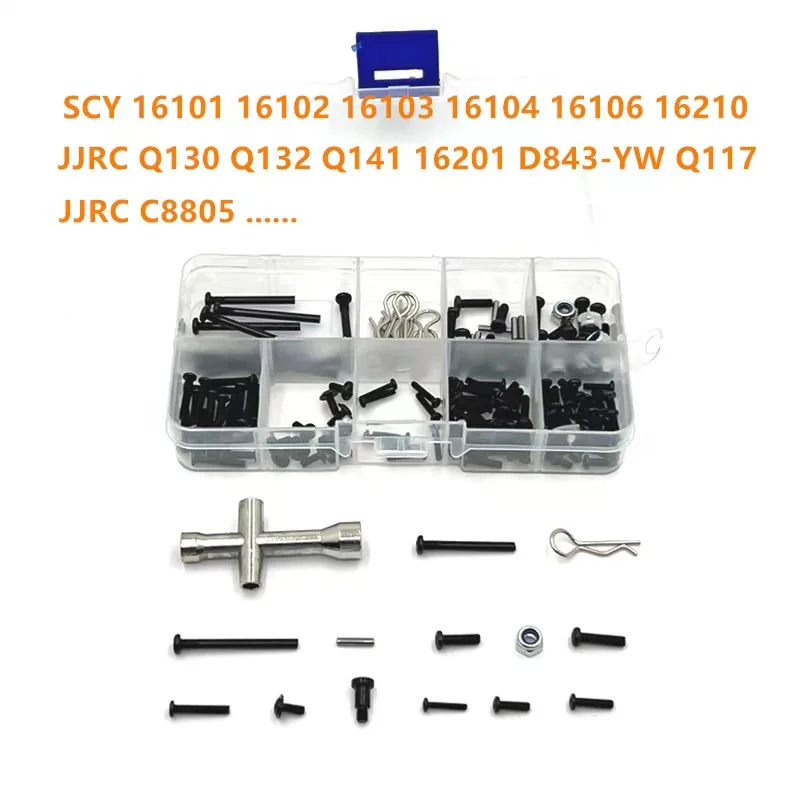 

Metal Upgrade Retrofit Screw Tool Box For SCY JJRC 1/12 RC Car Parts