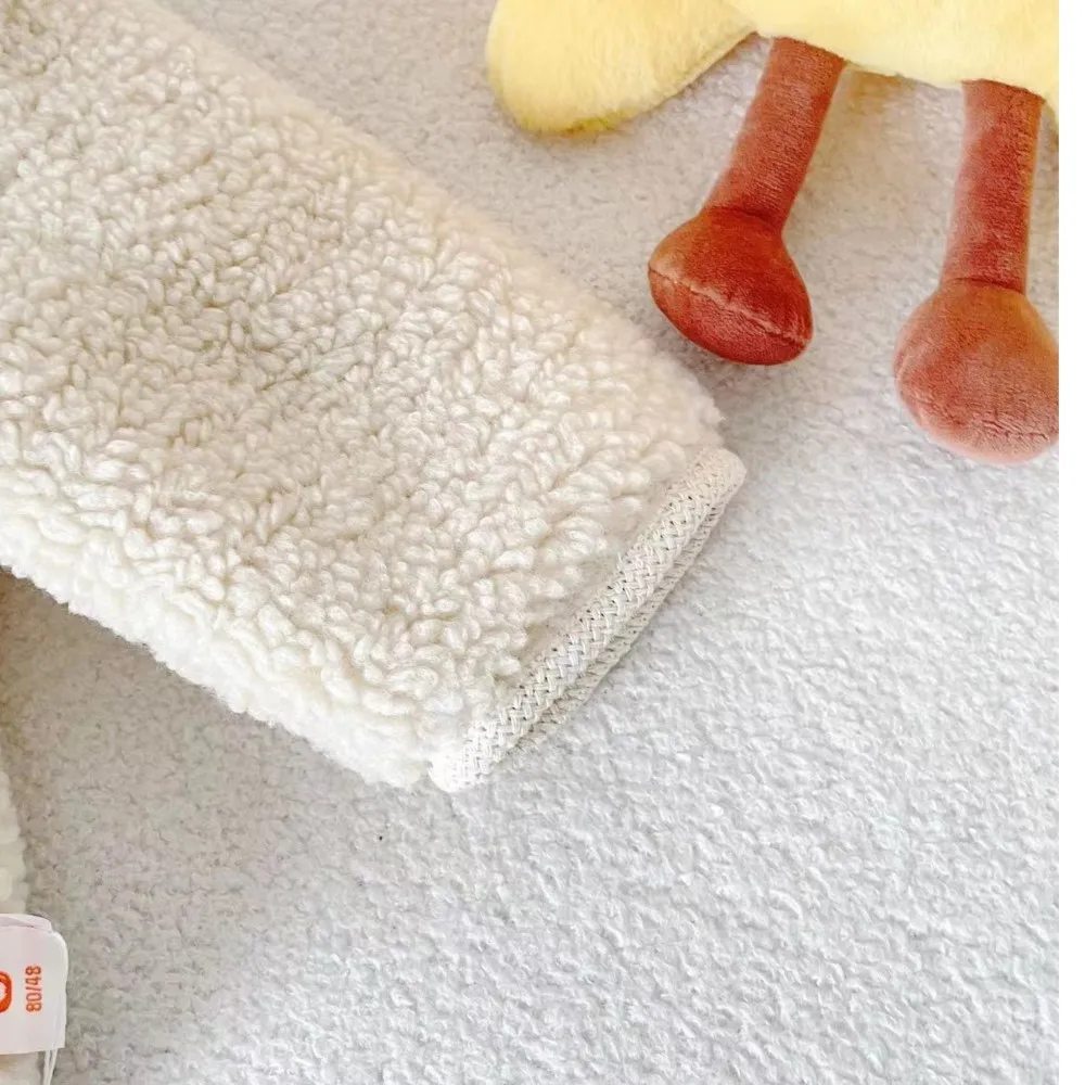 2025  소녀 가짜 모피 부드러운 벨벳 따뜻한 겨울 코트 패션 키즈 빅 칼라 탑 Jacekts 어린이 오버코트 의류