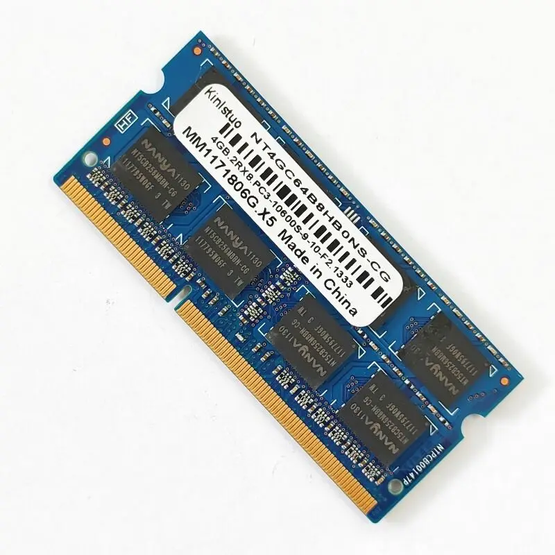 Kinlstuo RAMS DDR3 4GB 1333MHz Laptop memory ddr3 4gb 2RX8 PC3-10600S-9-10-F2 SODIMM 1.5V 204PIN