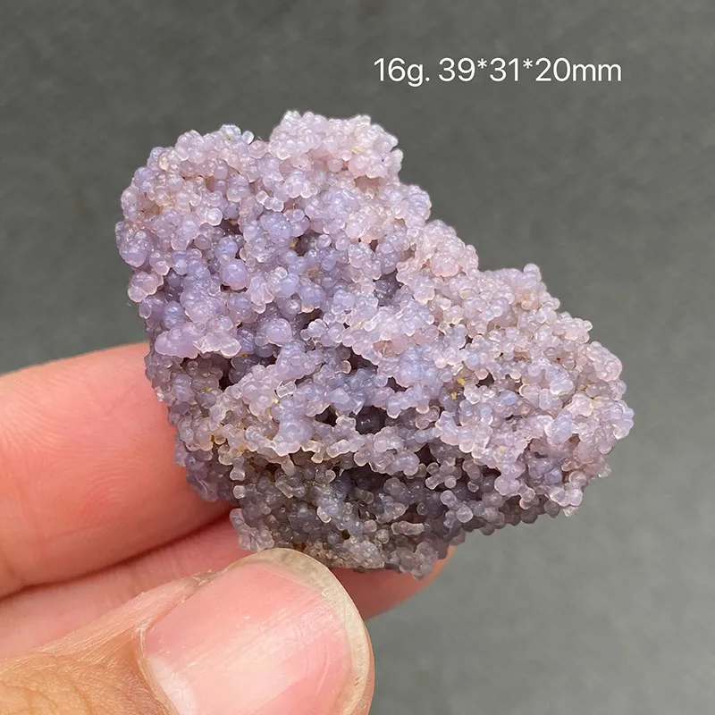 100% Natural Indonesian Purple  Grape agate  Raw Stone Mineral Specimen Healing Crystal Gemstone Collection