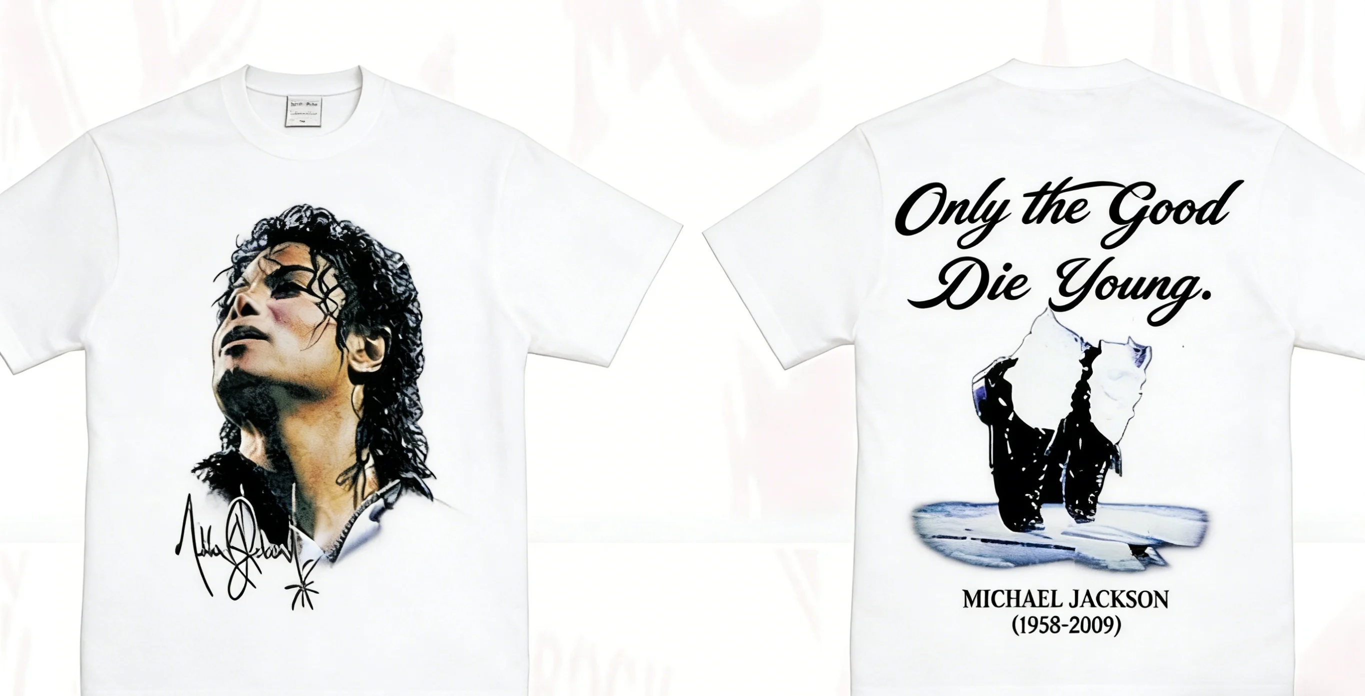 Michael Jackson MJ the King of Rock Retro Short Sleeve Men Women Summer Tshirt Kid Adults Children Parent Child Cotton T Shirt