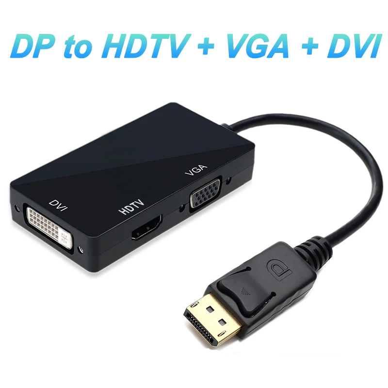 Convertisseur de port d'affichage HD 1080P DisplayPort 1,8 m vers VGA
