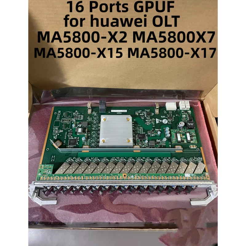 

16 Ports GPUF Gpon SFP module GBIC Olt Business Interface Board for huawei MA5800-X15 MA5800-X17 MA5800-X2 MA5800X7 OLT