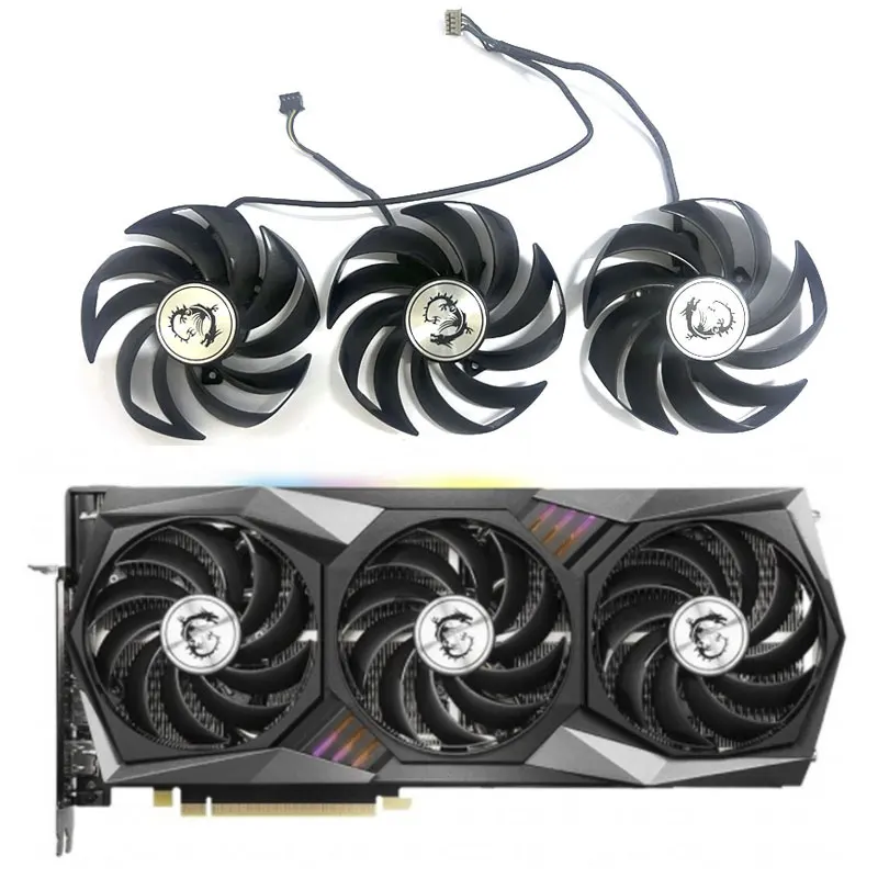 3 Ventole Original Muslimatx3070 3070 Ti Gaming X Trio Adatto Per Msi Rtx 3070 3070 Ti Gaming X Trio Scheda Grafica Coolin