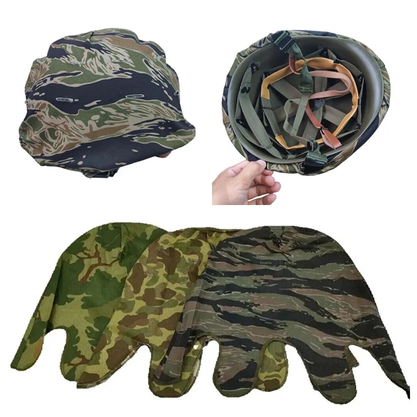 GUERRA DEL VIETNAM US ARMY MITCHELL HBT Woodland CAMO COPERTURA CASCO MILITARE Corpo dei Marines per copertura pentola M1, SENZA CASCO