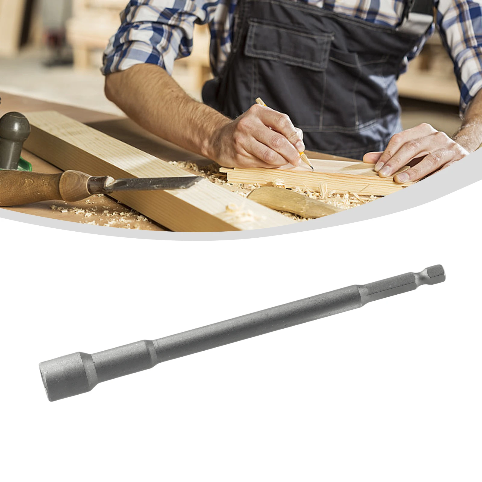 

Professional Socket Wrench With Magnetic Feature Hex Socket 6mm-19mm 150mm Length Chrome Vanadium Steel Hand Tool Part