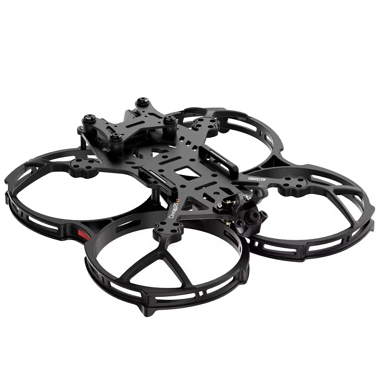 Détail du cadre GEPRC GEP-CL35 V3 pour Cinelog35 V3, montrant la conception robuste du drone FPV O4 Pro Cinewhoop.