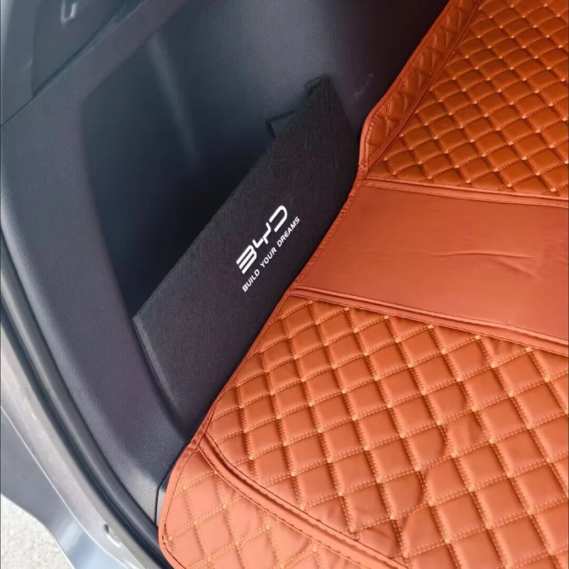 BYD 송 플러스 챔피언 2023 2024 용 하단 부트 라이너 트레이, 자동차 후면 트렁크 화물 매트 시트, 카펫 진흙 보호대 방수