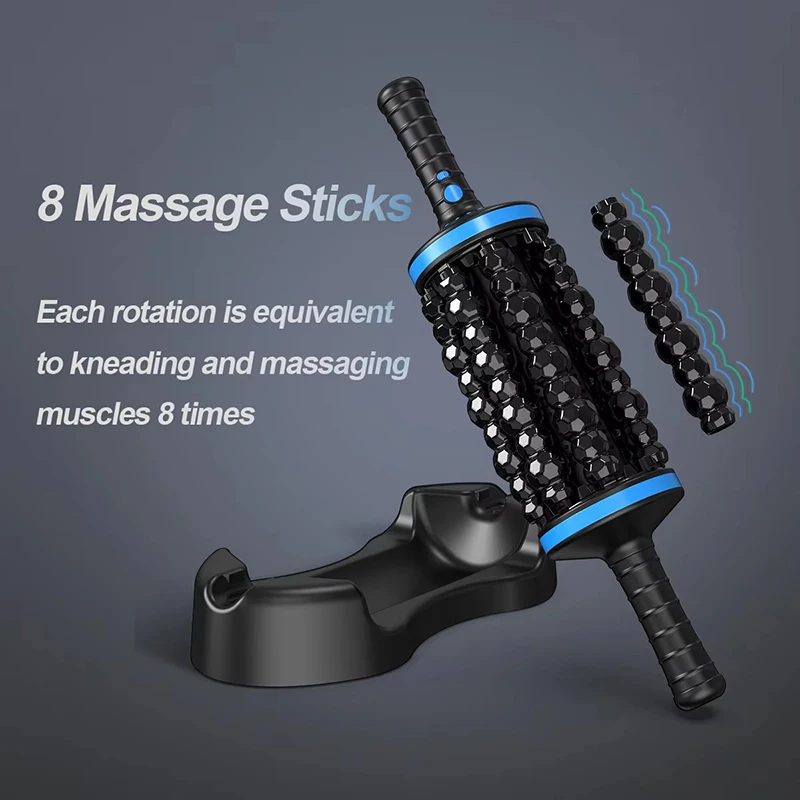 NEW Cordless Roller Body Massage Rechargeable Vibrators 360 Rolling Percussive Massager Muscle Relaxation Back Foot Leg Relaxer