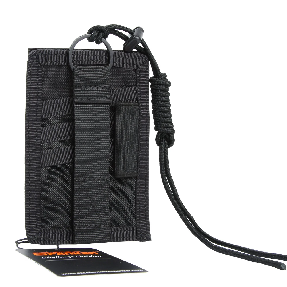 EXCELLENT ELITE SPANKER Tactical ID Card Credit Card Set Two in One with Adjustable Lanyard Holder Card Set 3