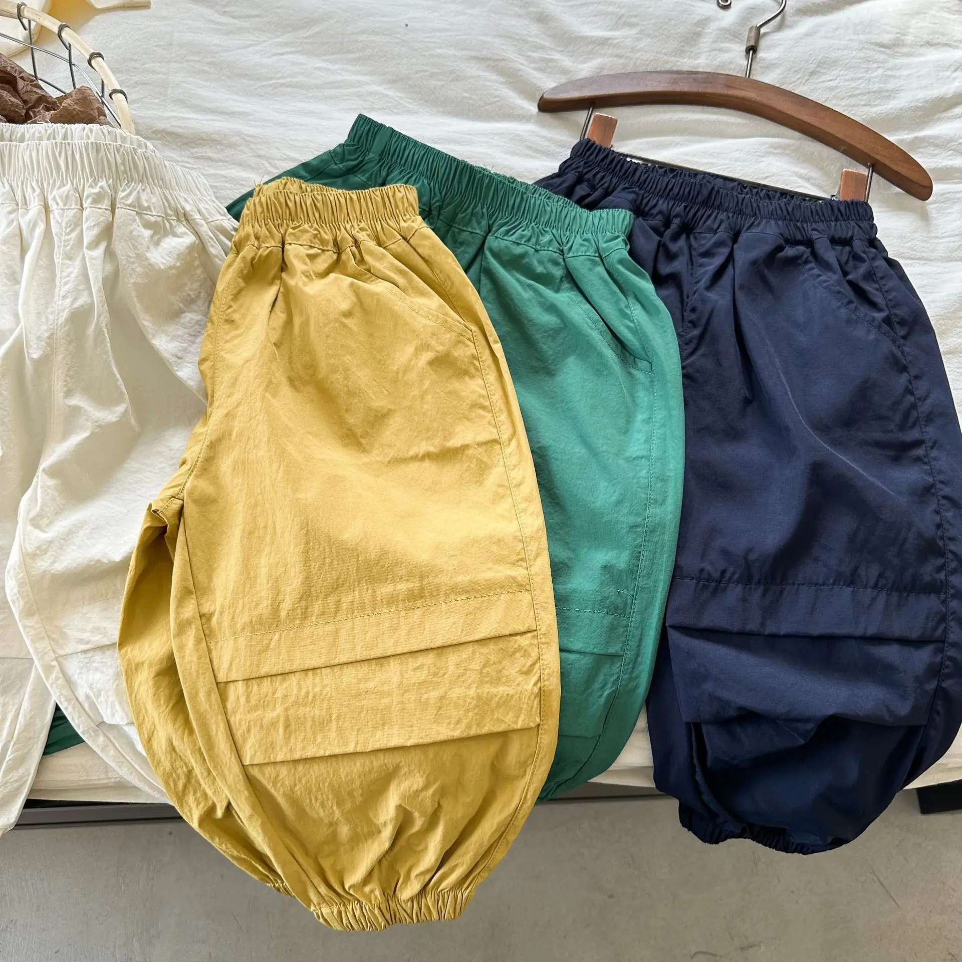 

2023 Summer Girls Boys Casual Cotton Pant Baby Kids Children Trousers