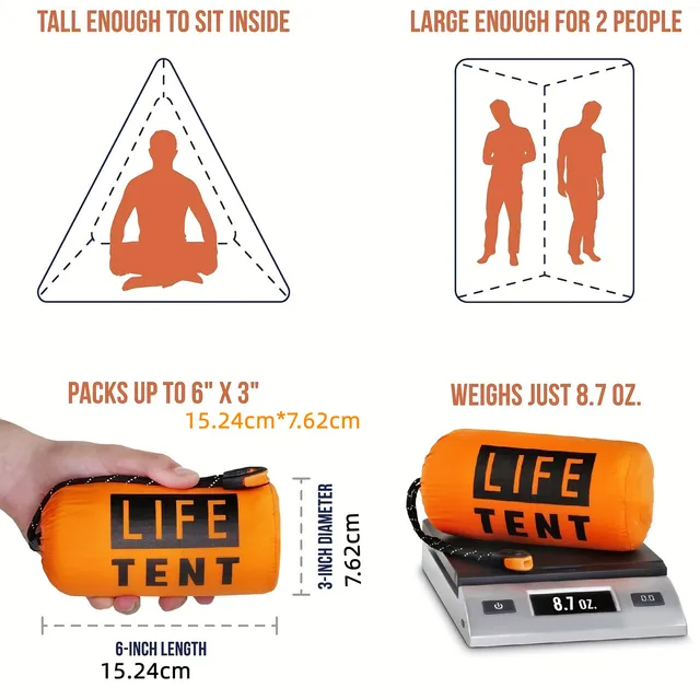 2-Person Emergency Camping Tent 5