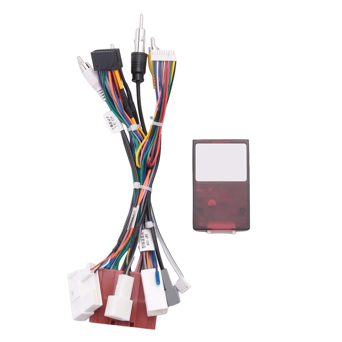 

Car Audio 16PIN Power Cord Adapter Audio Harness with Canbus Box for 6 -5