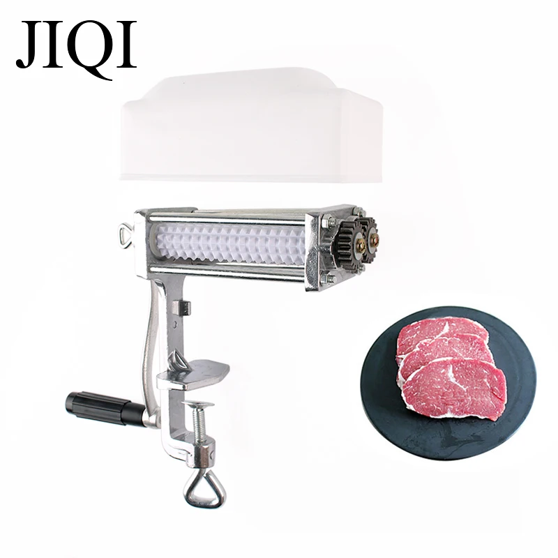 Manual Meat Tenderizer Pork Beaf Steak Mallet Hammer Pounder Heavy Duty Clamp Roller Machine Slicing Shredder Kitchen Cook Tool manual meat tenderizer