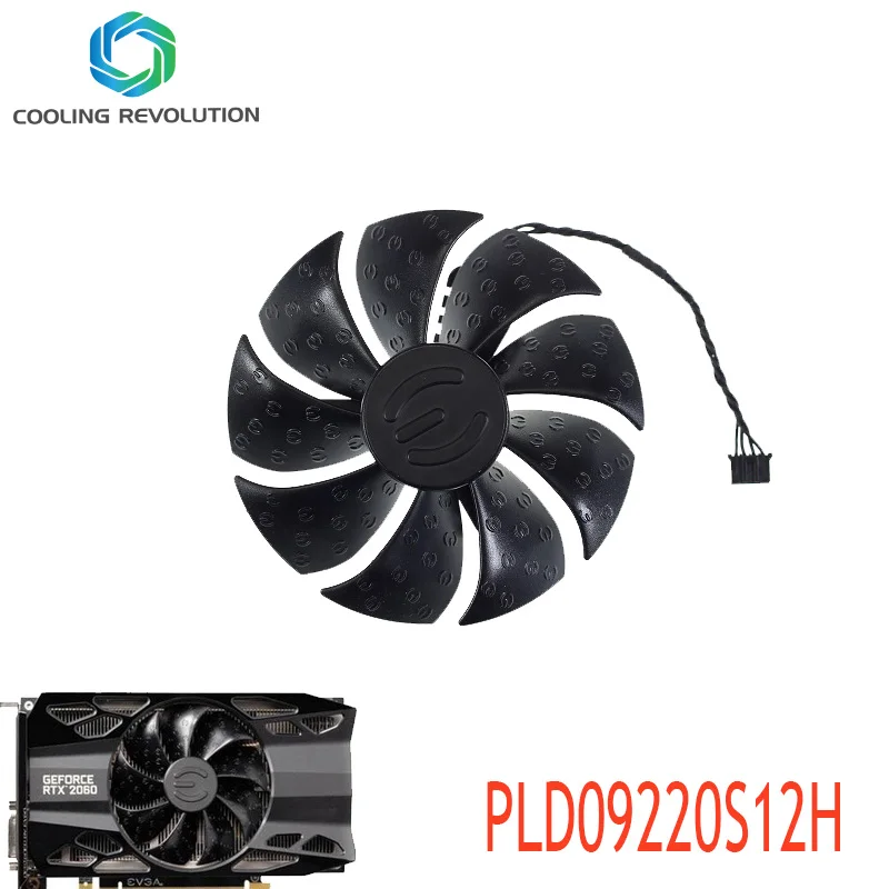 Muslimdc 12V 0.55A 87Mm 4Pin Rtx2060 Gpu Cooler Per Evga Rtx 2060 Xc Gaming Gtx 1660 Xc Gaming Graphics Card