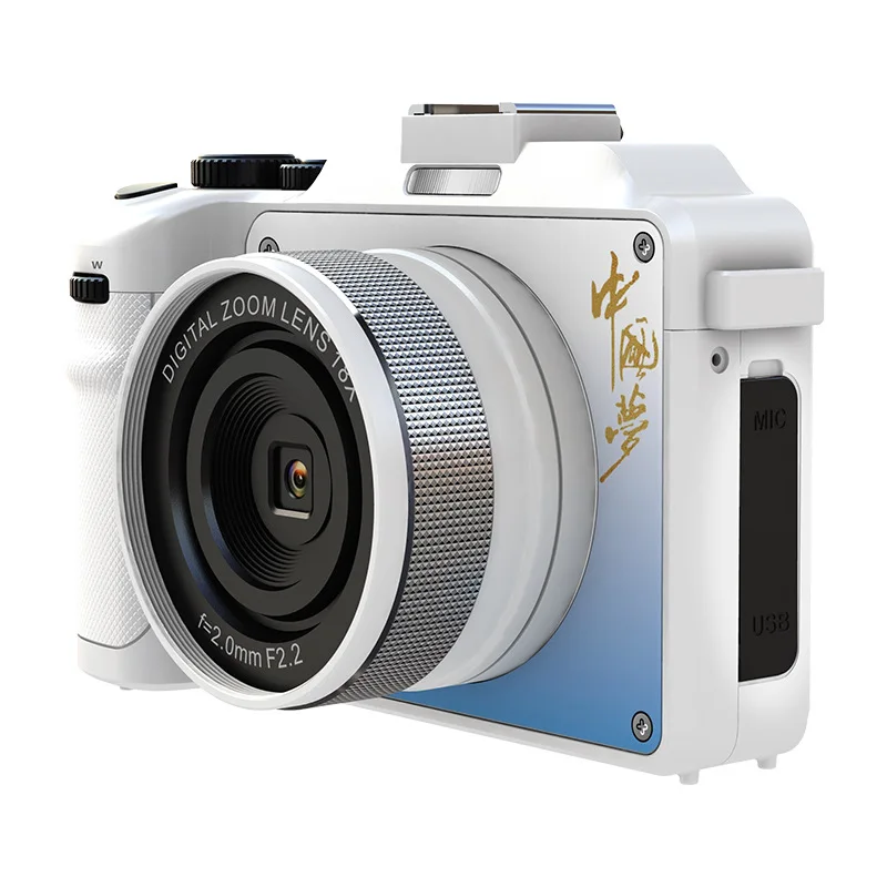 4K HD Digital Camera WIFI Camera for YouTube Streaming Video Recorder 18X Webcam Stabilizer Videcam Travel Student RecorderRetro