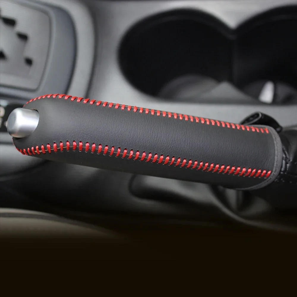 Leather Car Handbrake Hand Brake Cover for Mazda 3 Axela Atenza CX-5 CX3 CX-3 CX5 2015 AT Accessories