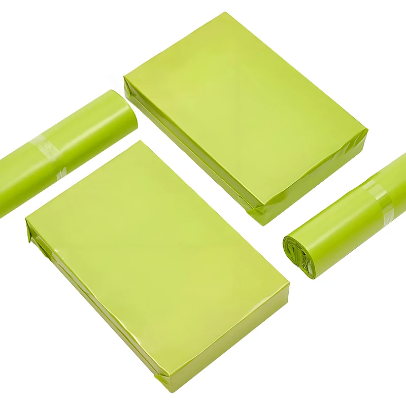 Sacchetti per spedizione da 50 pezzi Sacchetti per imballaggio per consegna Sacchetti postali in polietilene verde brillante Buste in plastica autoadesive per spedizioni