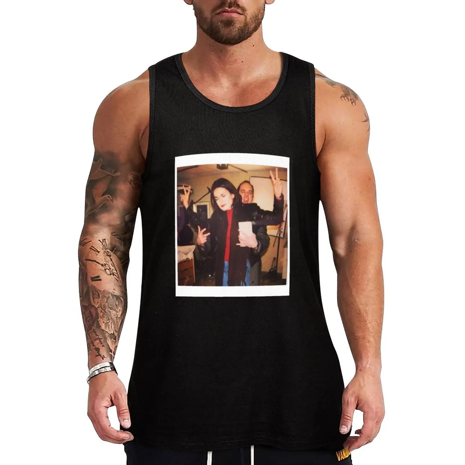 

New Mariska Hargitay Chris Meloni Tank Top Men's summer clothes T-shirt man