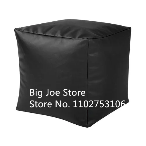 waterproof outdoor beanbag footrest Large Storage Faux Leather Bench Box Footstool cream Ottomans Pouf