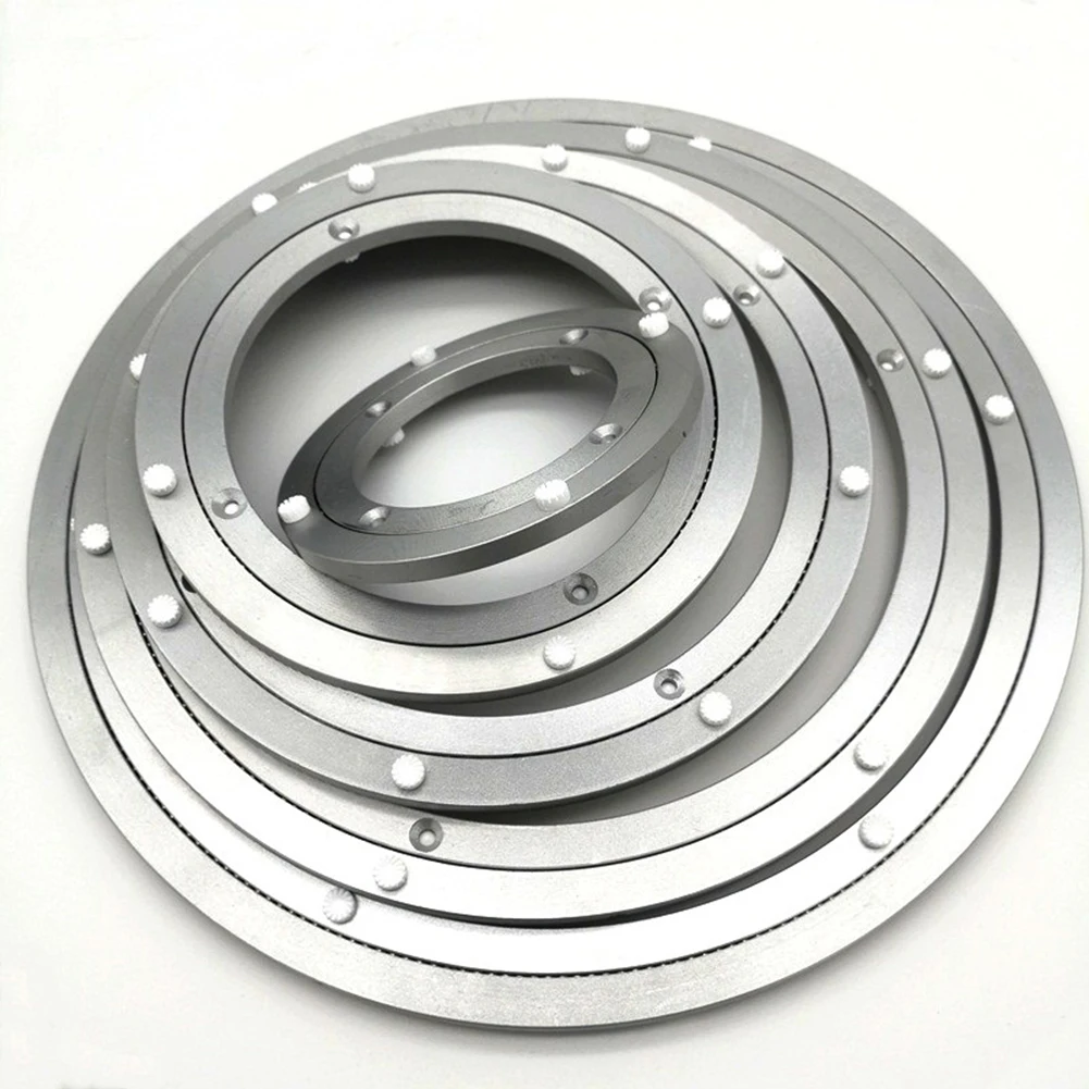 12-39cm Rotating Bearing Turntable Lazy Susan Base Aluminum Alloy For Kitchen Round Dining Table Heavy Duty Lazy Susan Base rotating storage organizer rotating stand