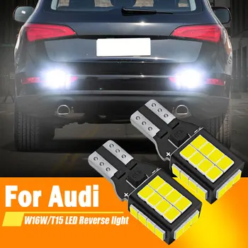 CANbus LED 백업 라이트 블루 리버스 램프, 오류 없음, 아우디 A1 8X A3 8P A4 B8 B9 A5 A6 C6 C7 A8 Q2 Q3 Q5 TT 8J, W16W T15 921, 2 개