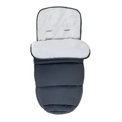 Cozy Winter Baby Stroller Footmuff - Warm and Snowproof Sleeping Bag (Black A)