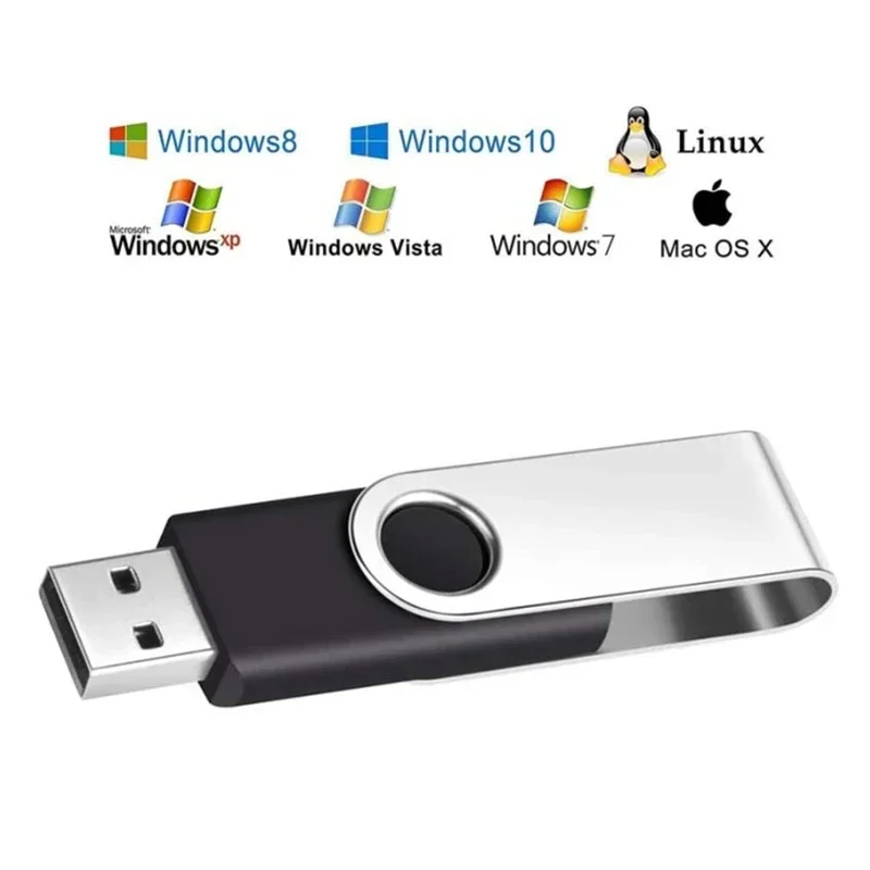 금속 USB 2.0 플래시 드라이브, USB 메모리 스틱, 사용자 정의 로고 선물, 도매 가격, 4GB, 8GB, 16GB, 32GB, 64GB, 로트당 10 개