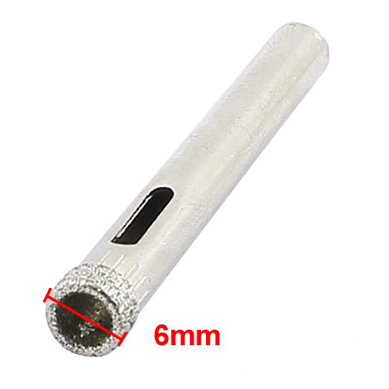 

1pc 6mm Diamond Coated Drill Bit Tile Marble Glass Ceramic Hole Saw Drilling Bits Cutting For Power Tools 5 x 50mm