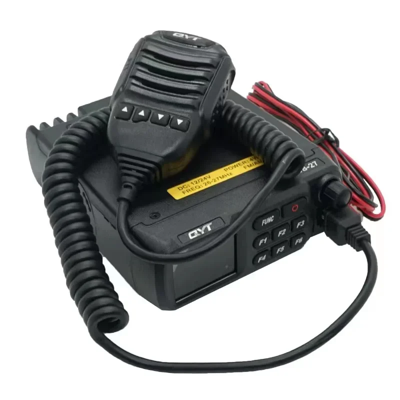 QYT CB-27 Car Radio 26.965-27.405 MHz AM/FM 12V/24V 4Watts FM Transceiver Shortware Citizen Band CB Radio Repeater Scrambler