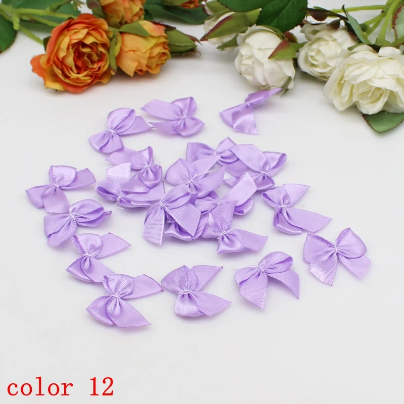 60 Mini Fiocchi In Raso Blu 2,5 Cm – Piccoli Nodi Per Artigianato, Decorazioni Fai Da Te, Accessori Per Vestiti E Capelli