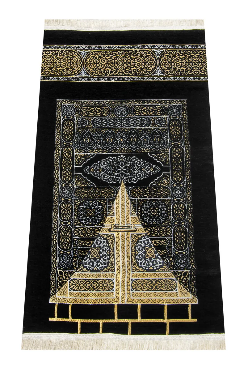 

IQRAH Kaaba Patterned Ultra Plus Black Chenil Seccade 7