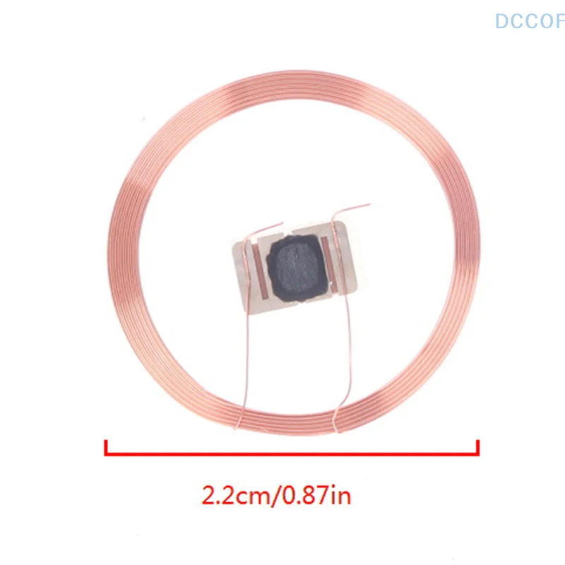 5pcs 21.6mm 13.56MHZ UID IC Card ID Rewritable Changeable Chip Keyfob RFID Self-adhesive coil