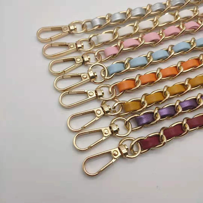 

Long PU Braided Chain Shoulder Bag Strap Multi-color All-match DIY Replacement Purse Handle Decor Belts Strap Bag Accessories